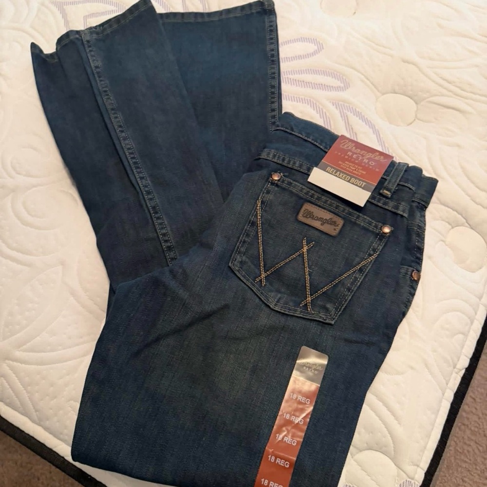 Wrangler Dark Blue Denim Pants